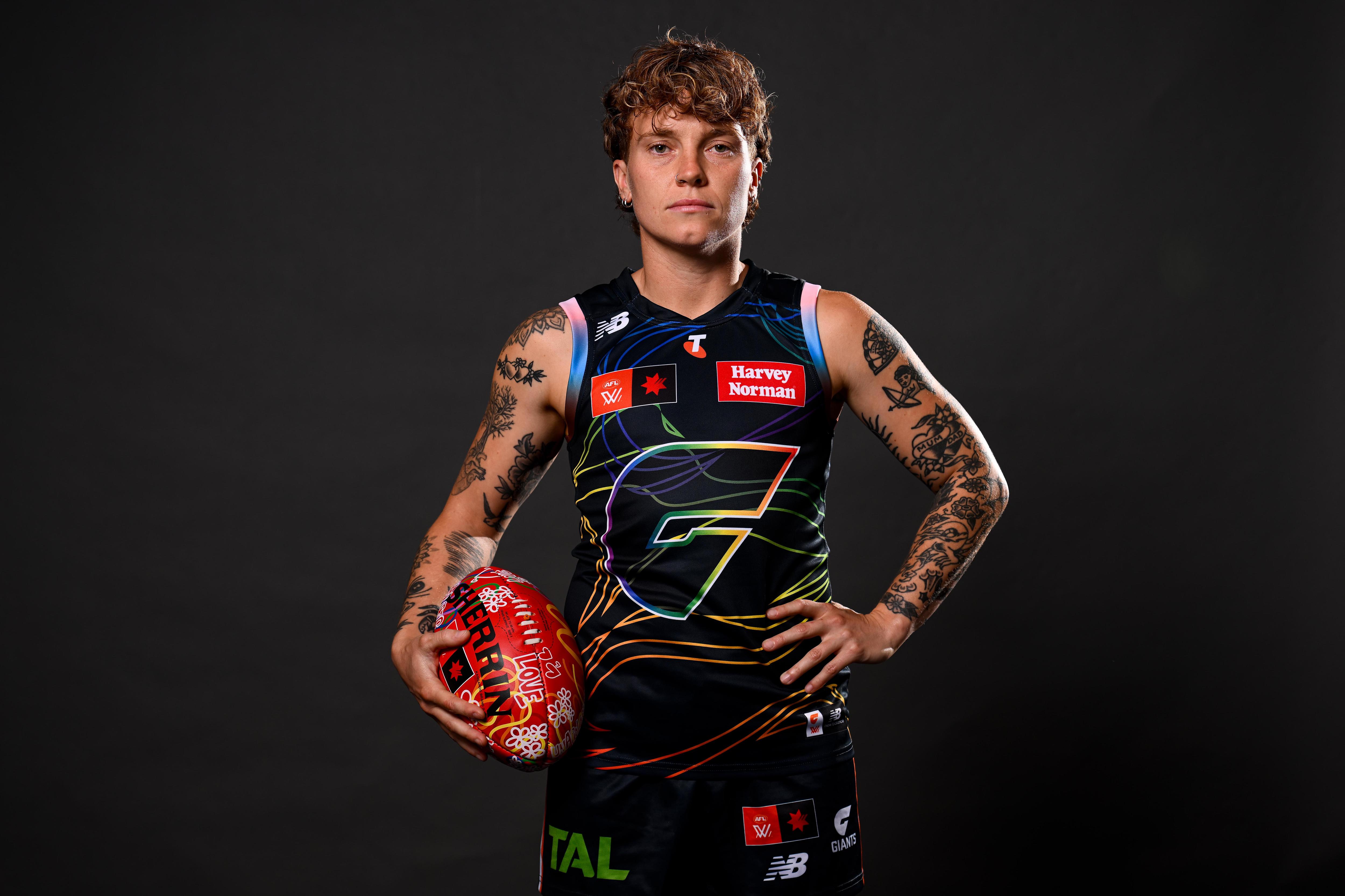 Tilly Lucas-Rodd in the Pride guernsey.