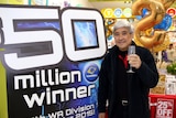 Newsagent Philip Lu sold the winning $50 million Lotto ticket