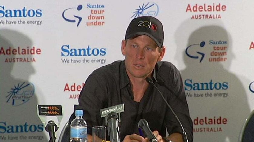 Lance Armstrong news conference