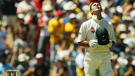 Ricky Ponting looks to the heavens