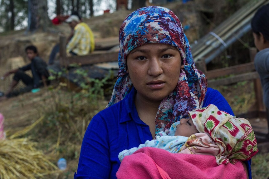 Young mother Banu Lama after Nepal earthquake