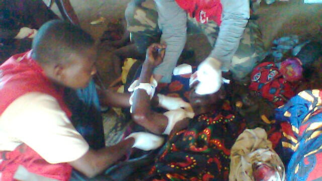 Injured Kenyan woman in Tana Delta