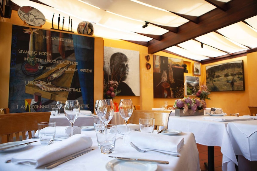 Inside Lucio's Italian Restaurant