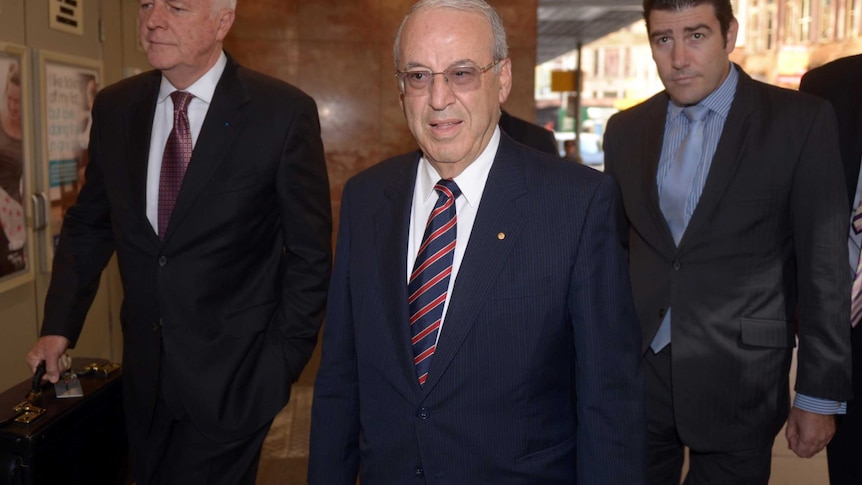 Former New South Wales Labor Minister Eddie Obeid arrives at the Independent Commission Against Corruption (ICAC) in Sydney