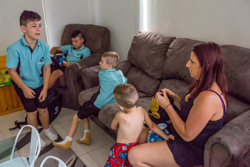 Mernda family gets ready for school