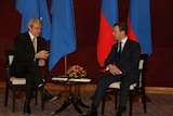 Prime Minister Kevin Rudd and Russian President Dmitry Medvedev