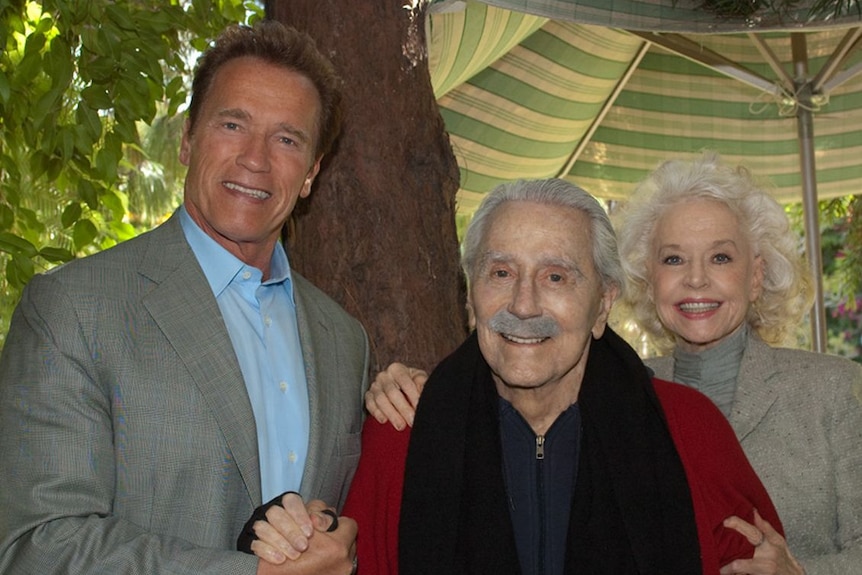 Joe and Betty Weider with Arnie