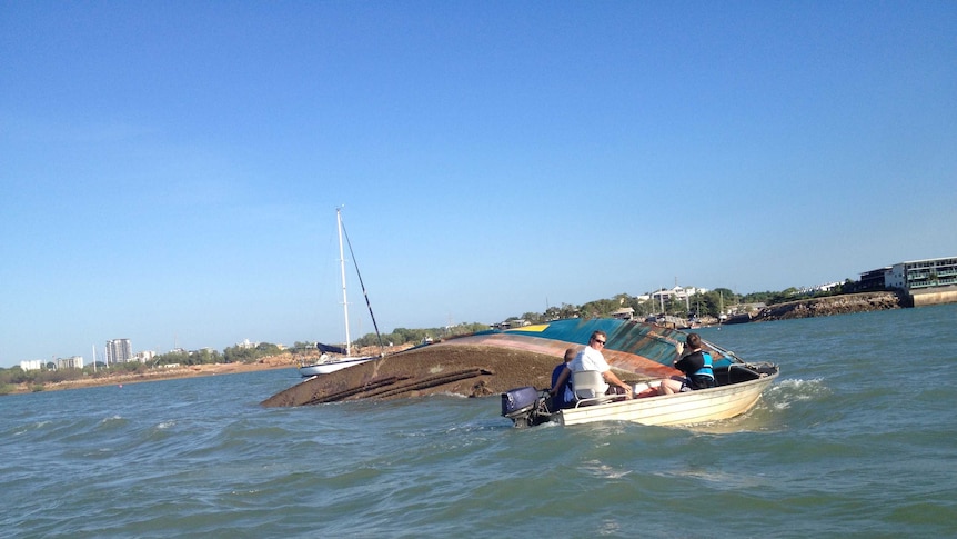 Boaties warned of sunken trawler harbour hazard
