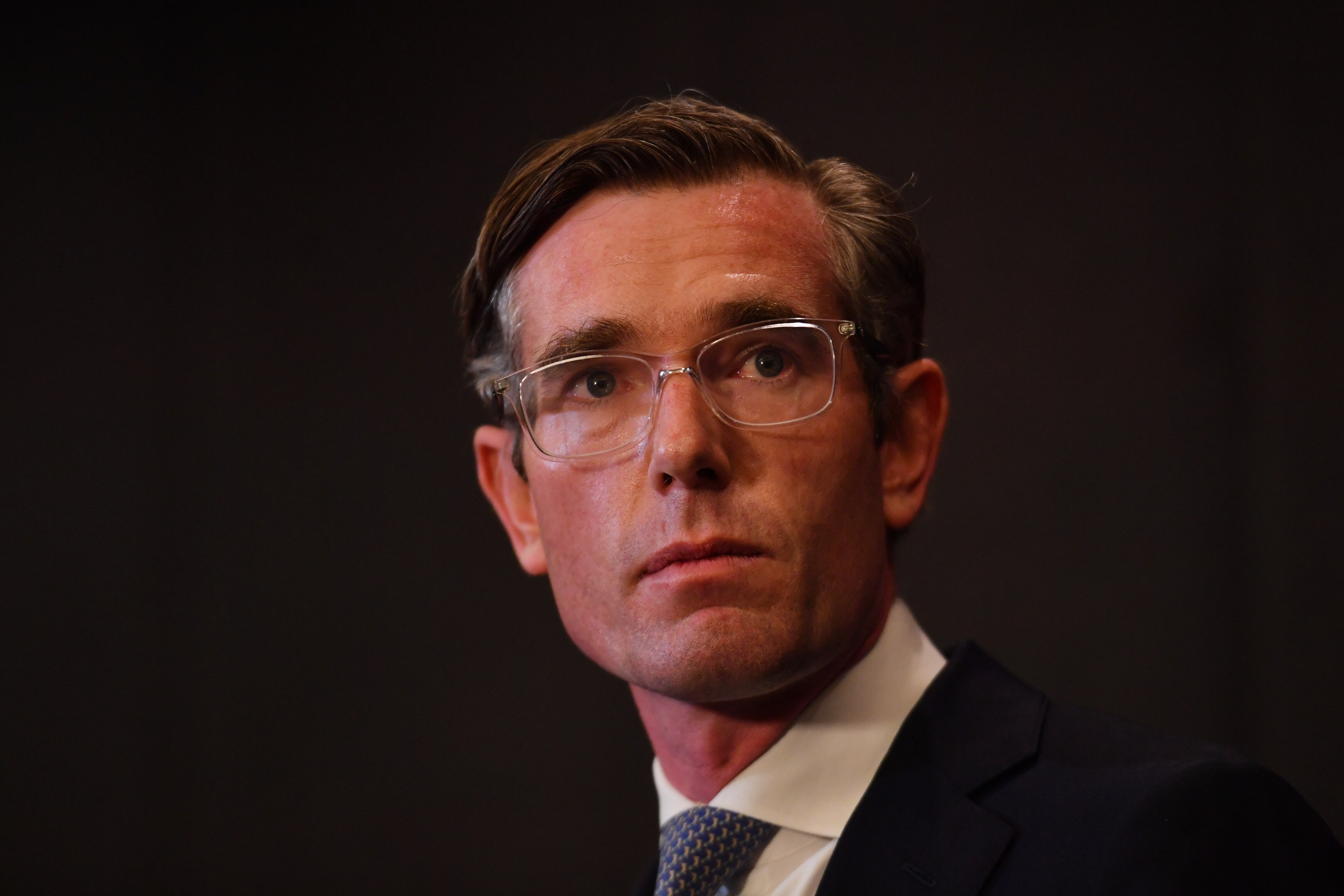 Dominic Perrottet addresses the media