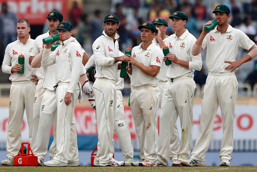 The Australian players look tired in Ranchi