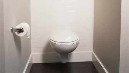 View of bathroom with toilet  (Thinkstock: Photodisc)
