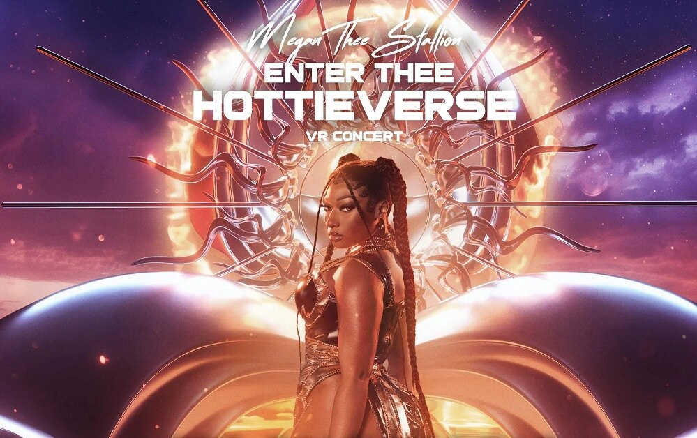 A promotional poster for Megan Thee Stallion's VR concert 