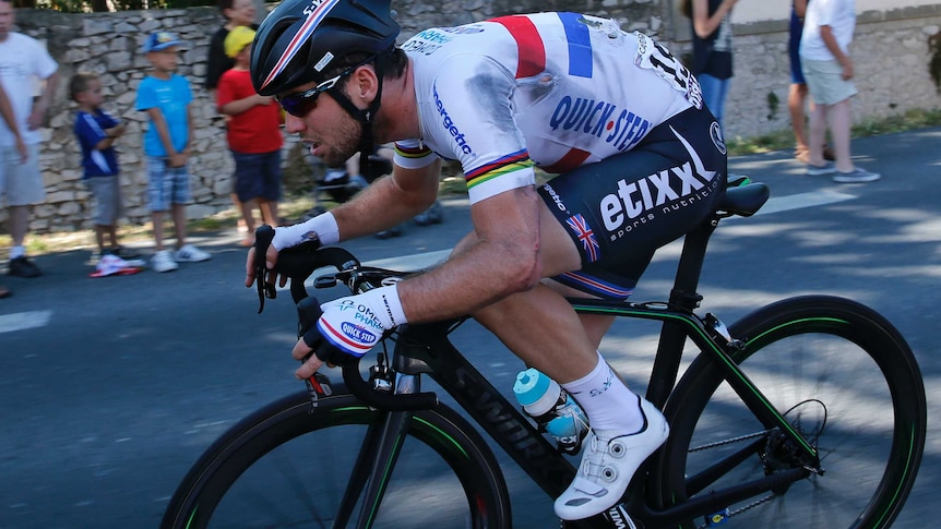 Mark Cavendish rides stage 11 of the Tour de France