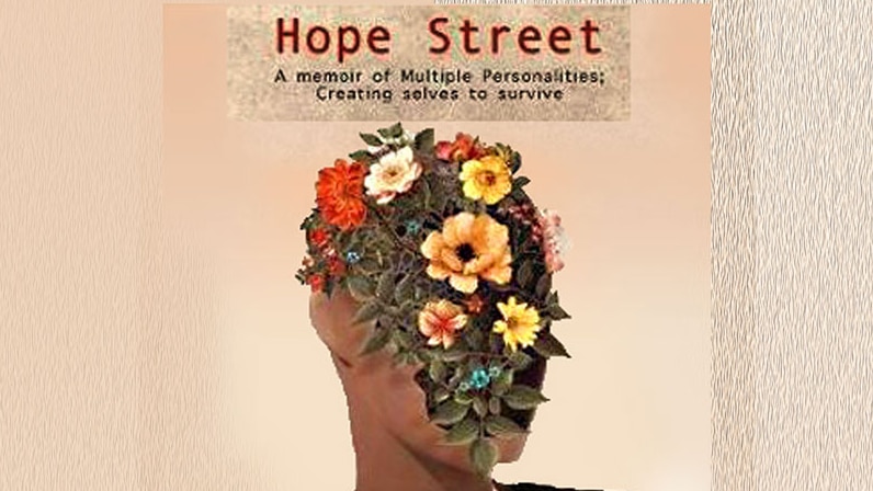 Hope Street book cover image: Woman's head and face covered with flowers