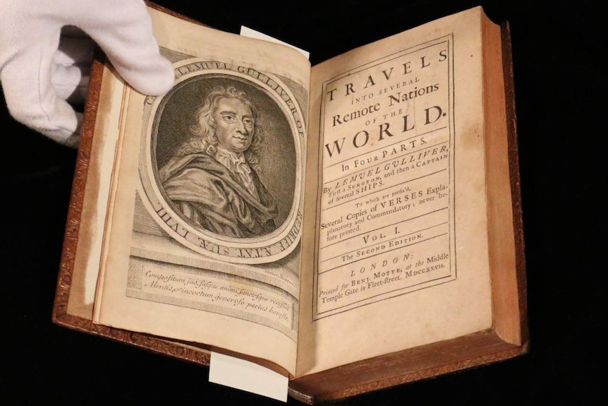 An early edition of Jonathan Swift's Gulliver's Travels, bequeathed to the State Library of Victoria.