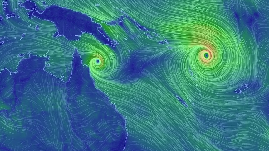 Tropical cyclones threatening Pacific, northern Australia