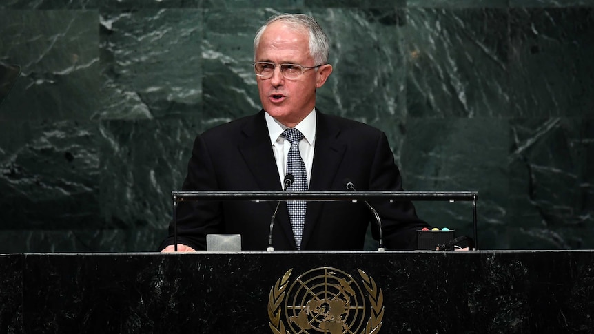 Malcolm Turnbull at UN, September 22, 2016.