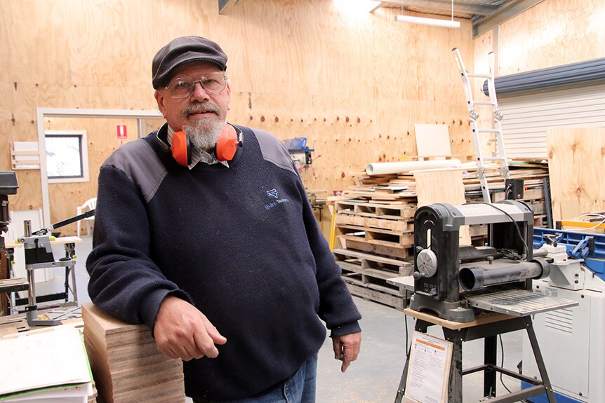 Caspar Staak at the Rocherlea Men’s and Community Shed
