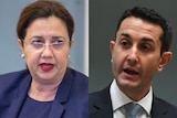 Queensland Premier Annastacia Palaszczuk and Opposition Leader David Crisafulli