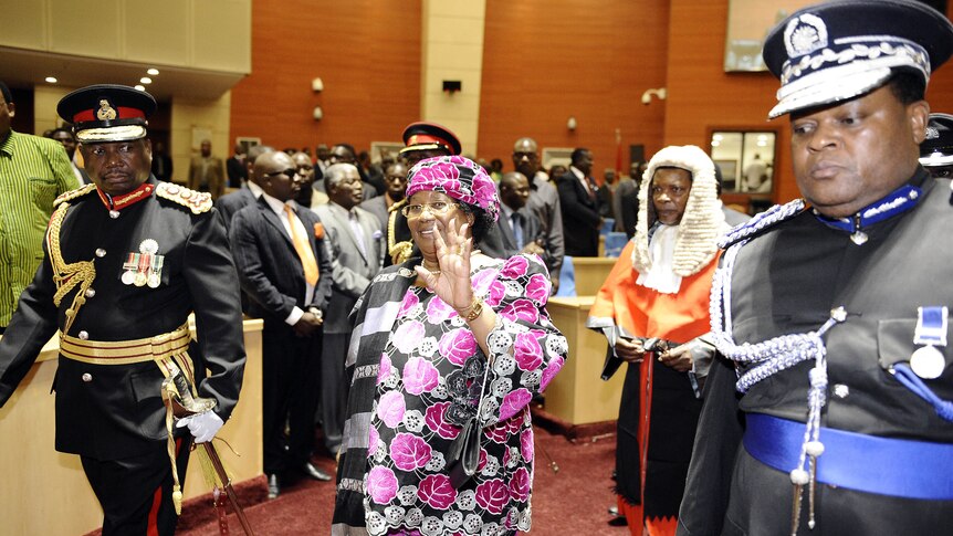 Joyce Banda at her inauguration