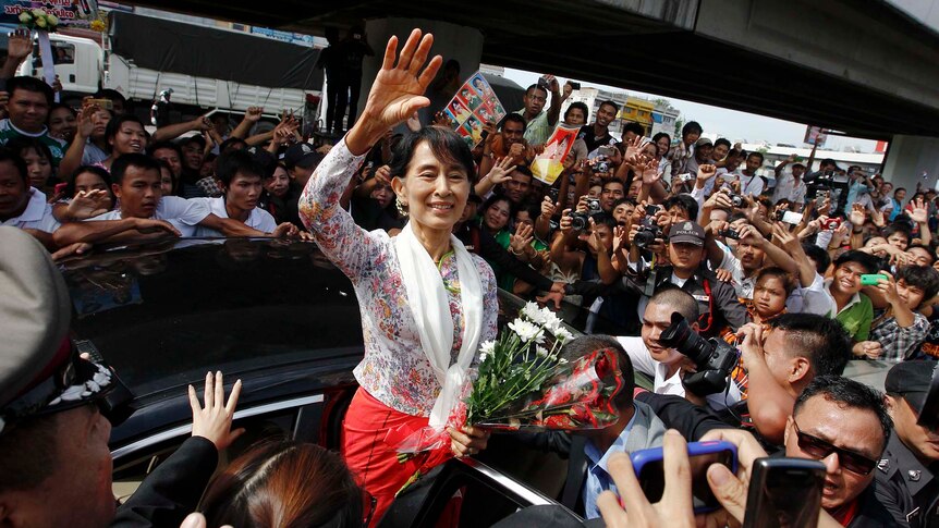 Burma's opposition leader Aung San Suu Kyi