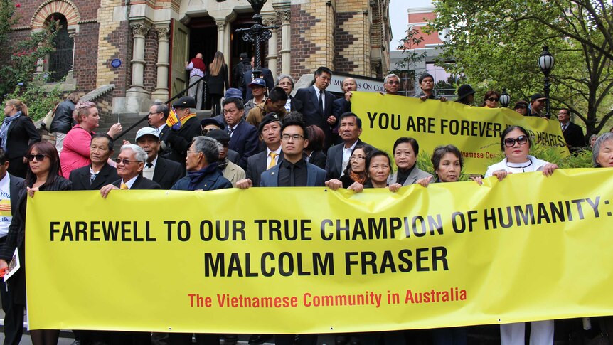 Vietnamese community farewells Malcolm Fraser