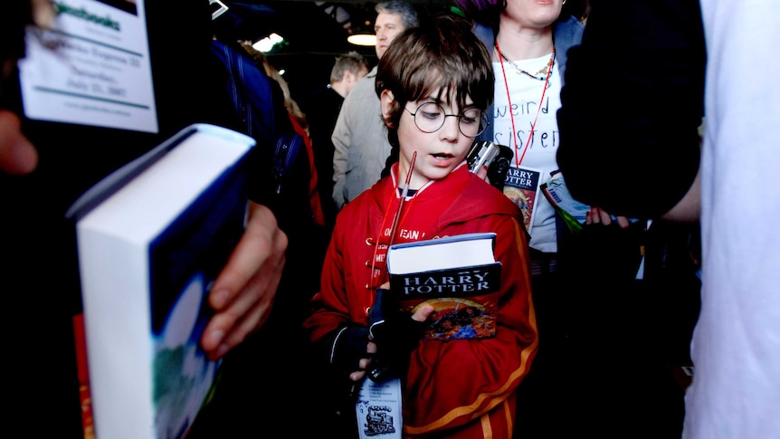 Harry Potter fans receive their copy of Harry Potter and the Deathly Hallows in Sydney,