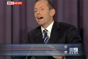 Tony Abbott in the debate (youtube.com/skynews)