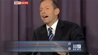 Tony Abbott in the debate (youtube.com/skynews)
