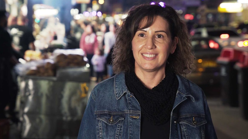 Fay Grayzi at the Ramadan night market in Lakemba, in Sydney's west for a story about iftar dishes eaten by Australian Muslims.