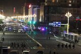 Police cordon off Chinese train station
