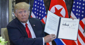 The full text of the document signed by Donald Trump and Kim Jong-un has been released.