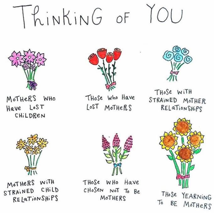 Artwork by Mari Andrew - mother's day bouquets