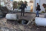 The rockets fell on Nahariya on the Israel Lebanon border.