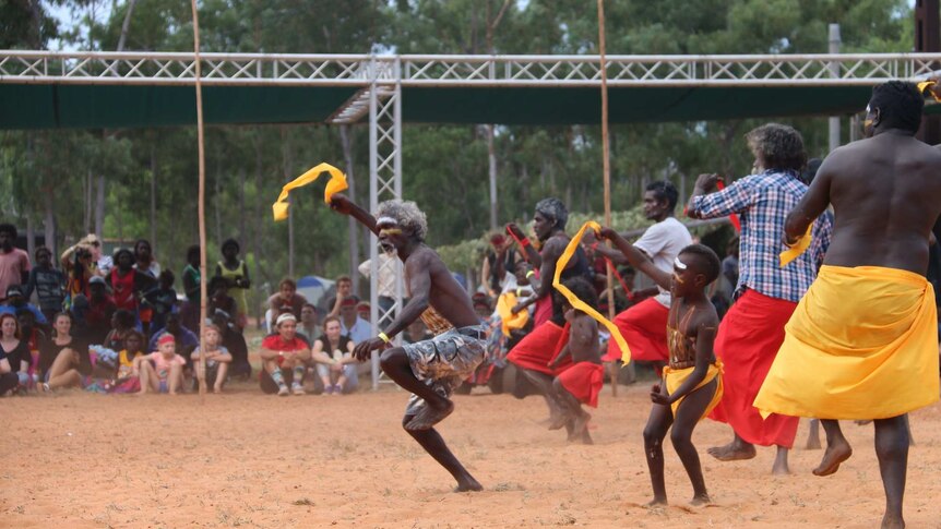 Indigenous dancing at the Garma Festival