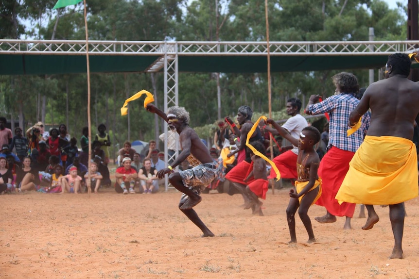 Indigenous dancing at the Garma Festival