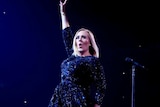 Adele performs at the Oracle Arena in Oakland.