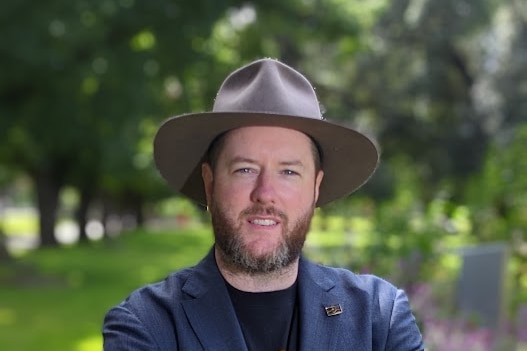A man wearing a hat.