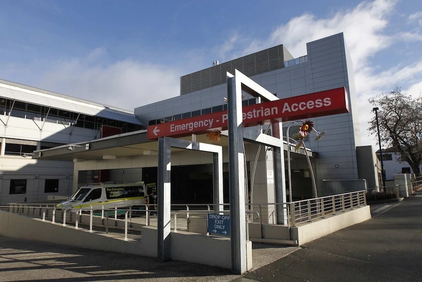 Entrance to the Launceston General Hospital Emergency department