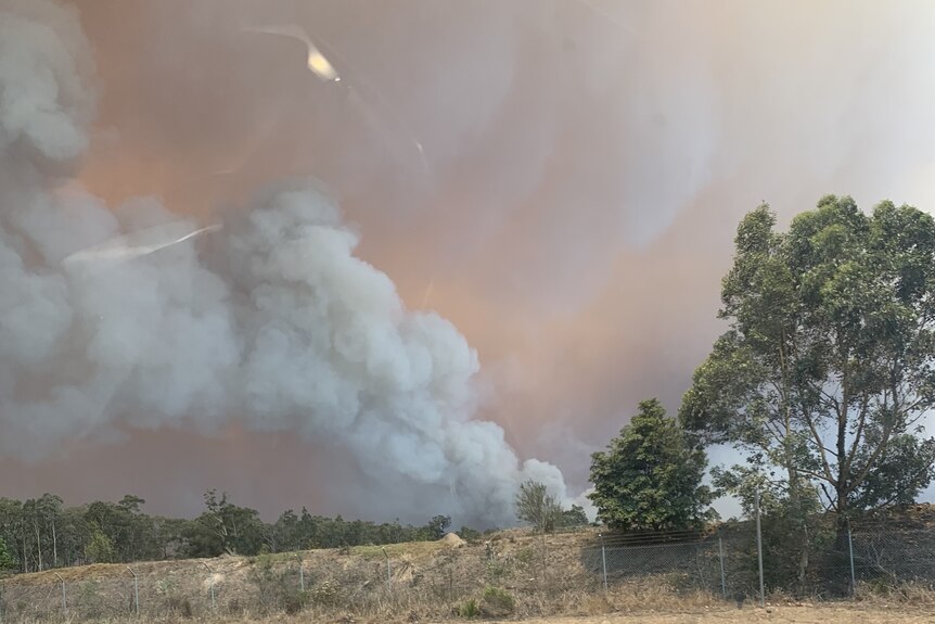 Smoke blanketed Sanctuary Point 