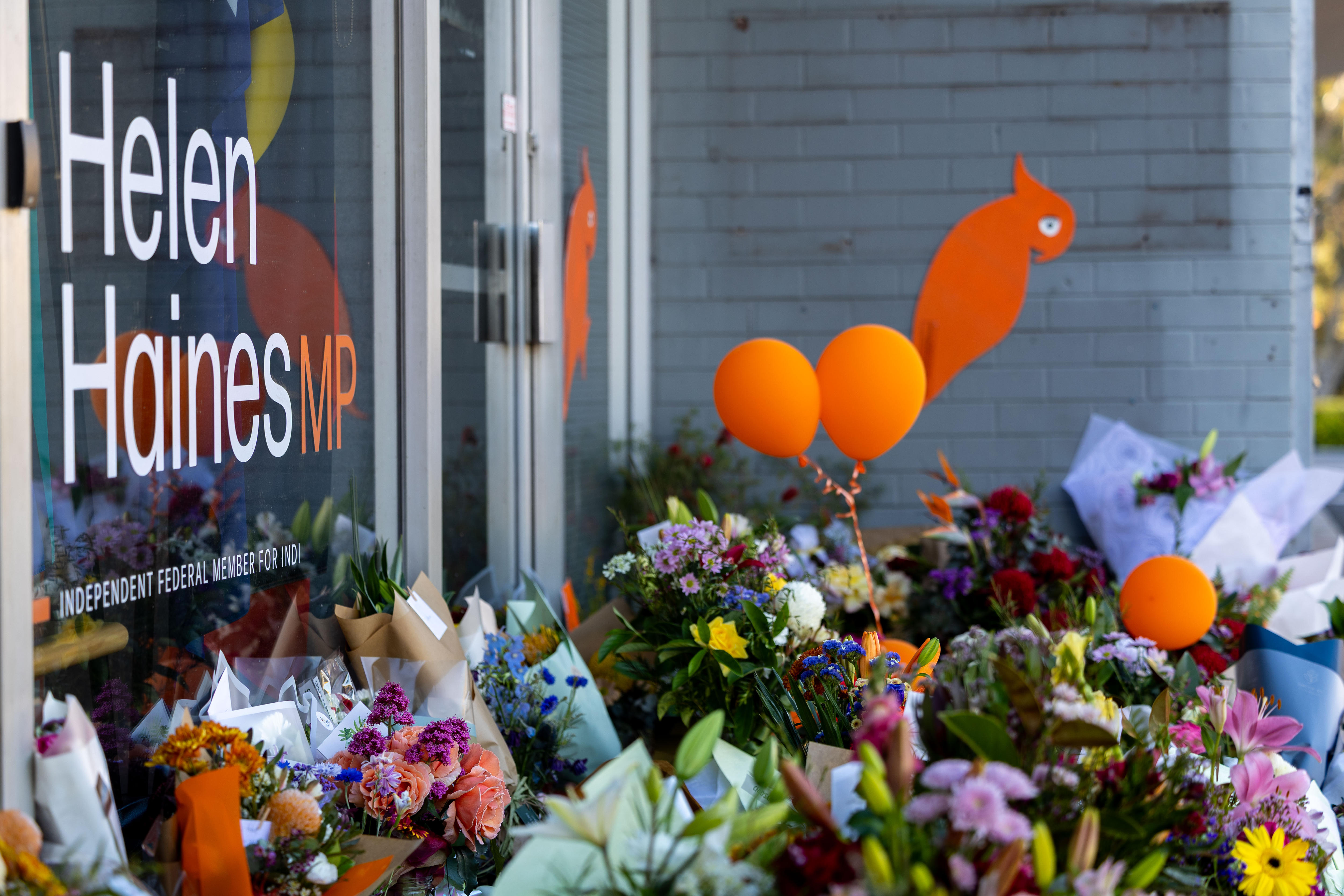Helen Haines's offices reopen after attack that shocked nation