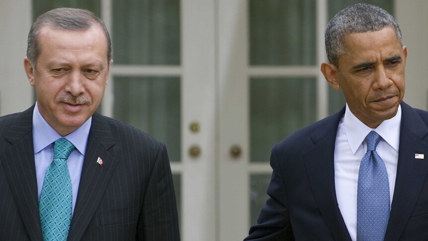 Barack Obama with Turkish prime minister Recep Erdogan