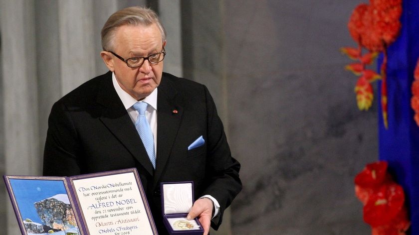 Martti Ahtisaari: 'It is the greatest recognition anybody working in this field can be given'