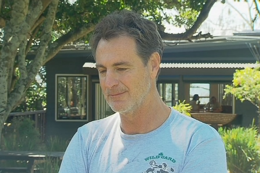 Newcastle lawyer, Mark Hickey, who attempted to rescue a shark attack victim at Byron Bay.