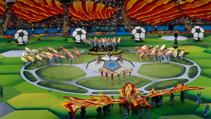 The firebird at the FIFA World Cup opening ceremony