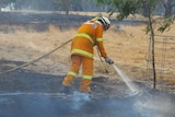 Firefighters concerned blazes still burning in parts of the Hunter could flare up again today.