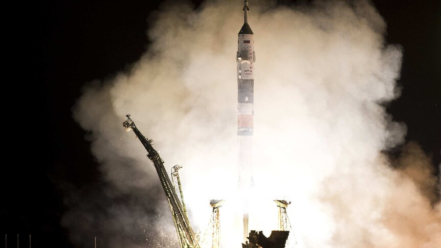 Space launch in Kazakhstan