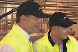 The Opposition leader at Devonport's  Petuna factory