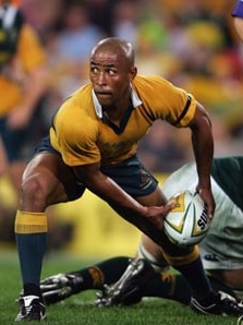 Captain George Gregan in action for the Wallabies