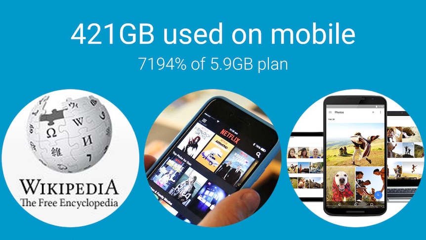 In February, a Telstra user downloaded 412GB during the first free data day.